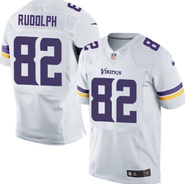 Men's Minnesota Vikings #82 Kyle Rudolph 2013 White Nik Elite Jersey