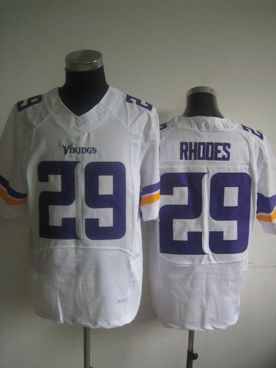 Men's Minnesota Vikings #29 Xavier Rhodes 2013 White Nik Elite Jersey