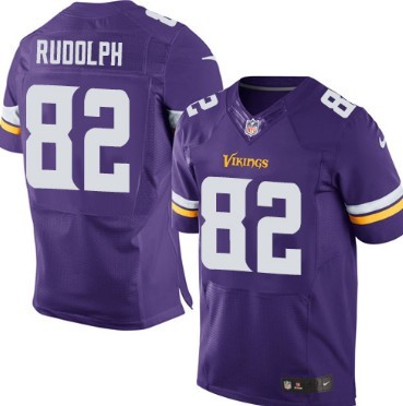 Men's Minnesota Vikings #82 Kyle Rudolph 2013 Purple Nik Elite Jersey