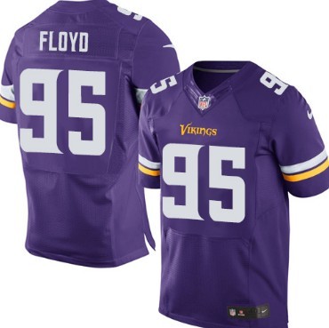 Men's Minnesota Vikings #95 Sharrif Floyd 2013 Purple Nik Elite Jersey