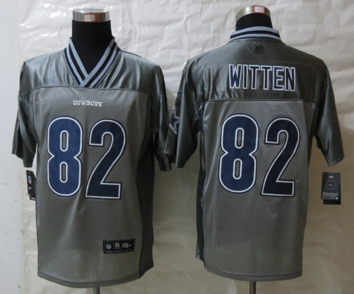 Men's Dallas cowboys #82 Witten Gray Nik Vapor Jerseys