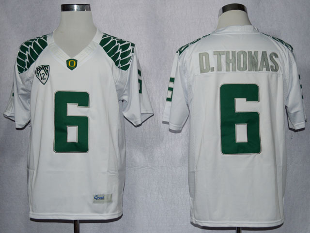 Mens Oregon Duck #6 De'Anthony Thomas College Football Limited Jerseys  - White
