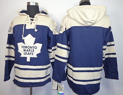 Old Time Hockey Hoodies Toronto Maple Leafs Blank Navy Blue