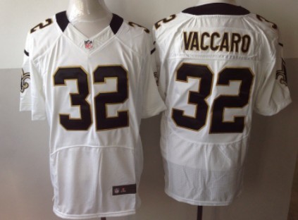 Men's New Orleans Saints #32 Kenny Vaccaro White Elite Jersey