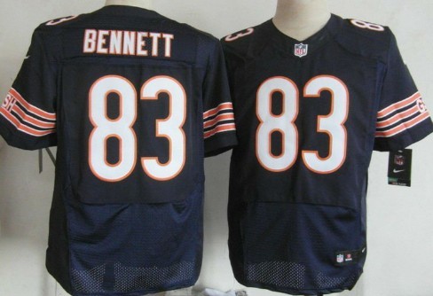 Men's Chicago Bears #83 Martellus Bennett Blue Nik Elite Jersey