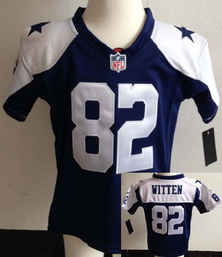Toddler's Nik Dallas Cowboys #82 Jason Witten Blue Football Jersey