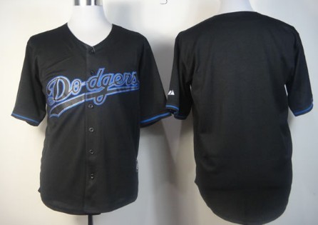 Mens Los Angeles Dodgers Customized 2012 Black Fashion Jersey