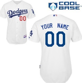 Kids Los Angeles Dodgers Customized White Jersey