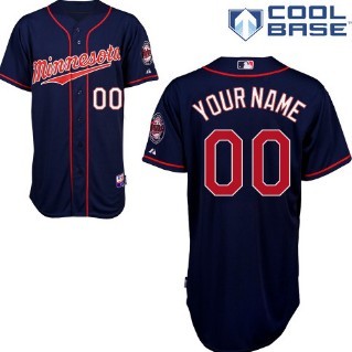 Kids Minnesota Twins Customized Navy Blue With Minnesota Jersey