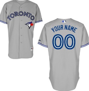 Kids Toronto Blue Jays Customized Gray Jersey