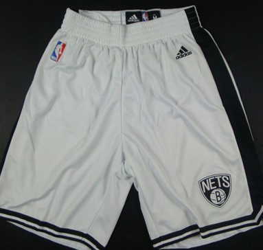 Adidas Brooklyn Nets White Shorts