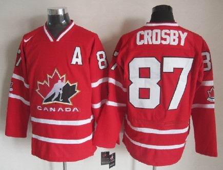 Mens NHL Jersey 2010 Team Canada #87 Sidney Crosby Red