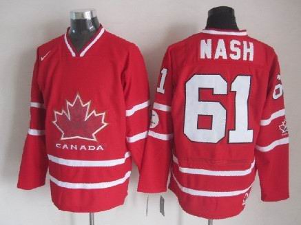 Mens NHL Jersey 2010 Olympics Canada #61 Rick Nash Red