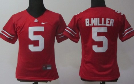 Womens NCAA Jersey Ohio State Buckeyes #5 Braxton Miller Red 