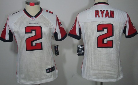 Nike Atlanta Falcons #2 Matt Ryan White Limited Womens Jersey