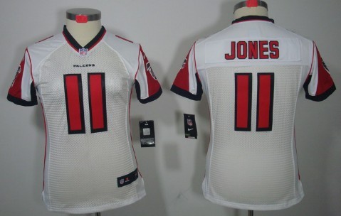 Nike Atlanta Falcons #11 Julio Jones White Limited Womens Jersey