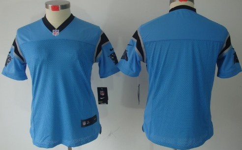 Nike Carolina Panthers Blank Light Blue Limited Womens Jersey
