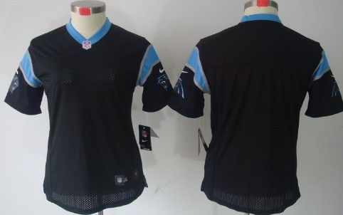 Nike Carolina Panthers Blank Black Limited Womens Jersey