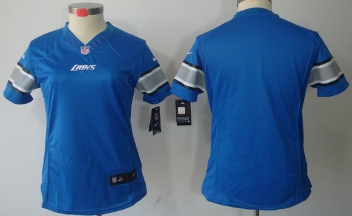 Nike Detroit Lions Blank Blue Limited Womens Jersey