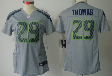 Nike Seattle Seahawks #29 Earl Thomas III Gray Limited Womens Jersey