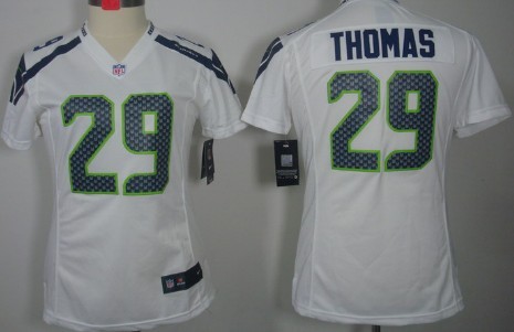Nike Seattle Seahawks #29 Earl Thomas III White Limited Womens Jersey