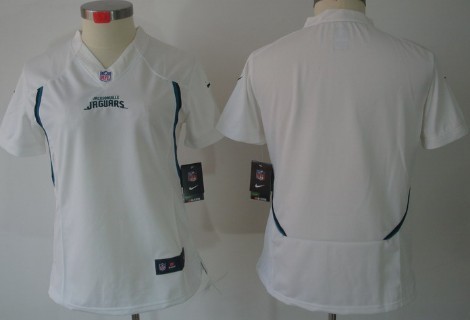 Nike Jacksonville Jaguars Blank White Limited Womens Jersey