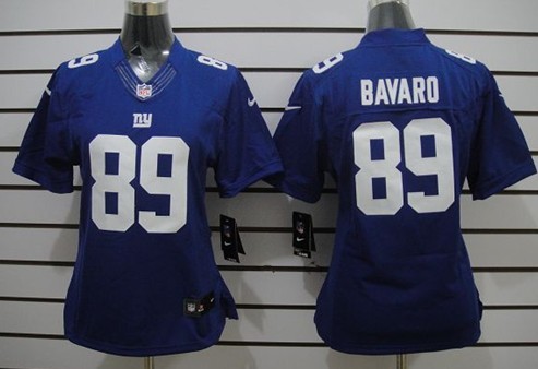 Nike New York Giants #89 Mark Bavaro Blue Limited Womens Jersey