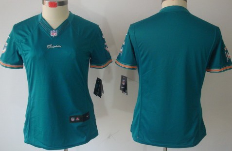 Nike NFL Miami Dolphins Blank Green Limited Womens Jersey