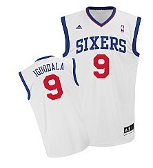 Mens Philadelphia 76ers #9 Andre Iguodala White Swingman Jersey