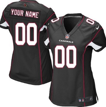 Womens Nike Arizona Cardinals Customized Black Limited Jersey