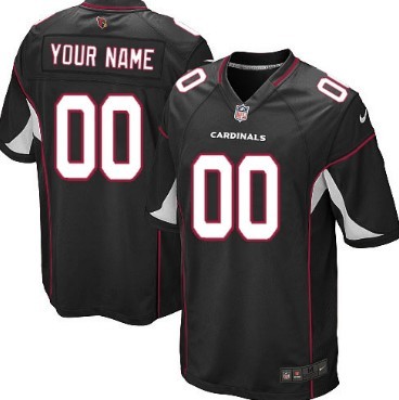 Mens Nike Arizona Cardinals Customized Black Game Jersey