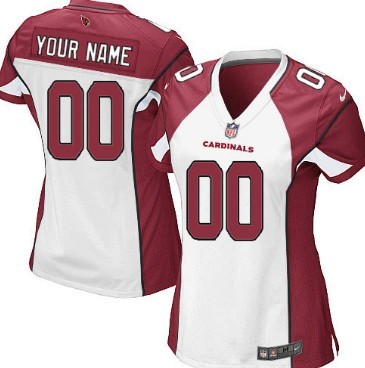 Womens Nike Arizona Cardinals Customized White Limited Jersey