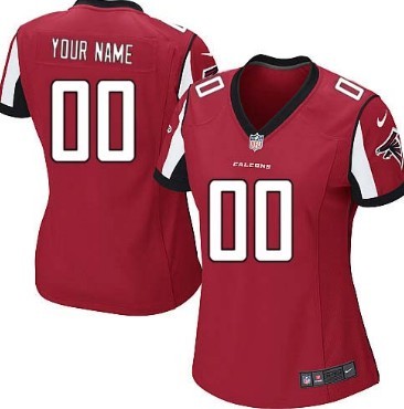 Womens Nike Atlanta Falcons Customized Nike Red Limited Jersey