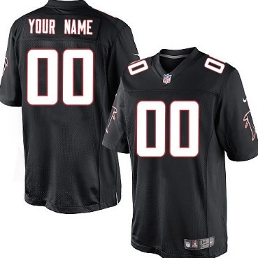 Mens Nike Atlanta Falcons Customized Black Game Jersey