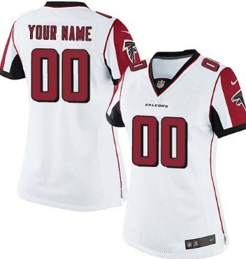 Womens Nike Atlanta Falcons Customized White Game Jersey