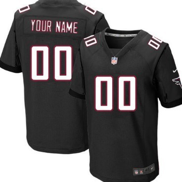 Mens Nike Atlanta Falcons Customized Black Elite Jersey