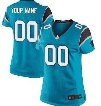 Womens Nike Carolina Panthers Customized Blue Limited Jersey