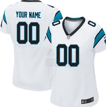 Womens Nike Carolina Panthers Customized White Limited Jersey