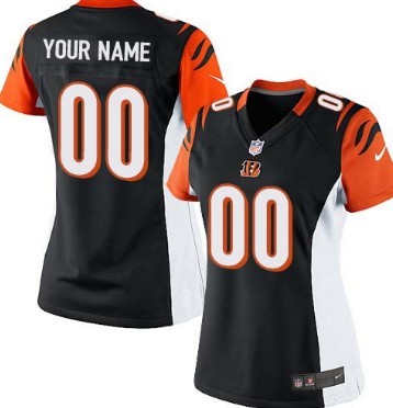 Womens Nike Cincinnati Bengals Customized Black Limited Jersey