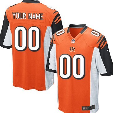 Kids Nike Cincinnati Bengals Customized Orange Limited Jersey