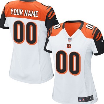 Womens Nike Cincinnati Bengals Customized White Game Jersey