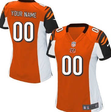 Womens Nike Cincinnati Bengals Customized Orange Limited Jersey