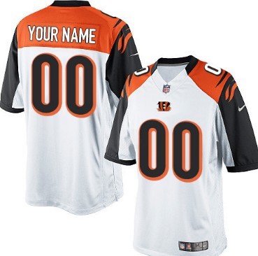 Mens Nike Cincinnati Bengals Customized White Limited Jersey