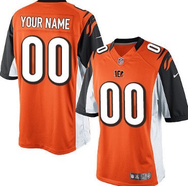 Mens Nike Cincinnati Bengals Customized Orange Limited Jersey