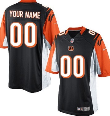 Mens Nike Cincinnati Bengals Customized Black Limited Jersey