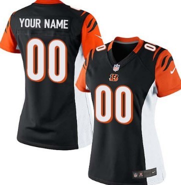 Womens Nike Cincinnati Bengals Customized Black Game Jersey