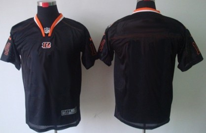 Mens Nike Cincinnati Bengals Customized Lights Out Black Elite Jersey