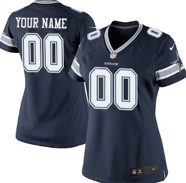 Womens Nike Dallas Cowboys Customized Blue Game Jersey