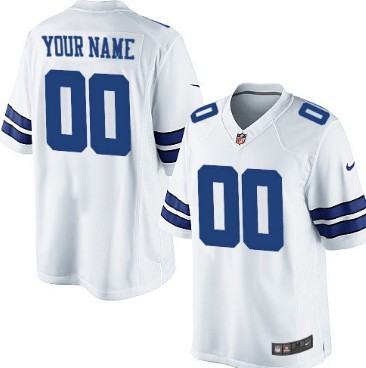 Mens Nike Dallas Cowboys Customized White Limited Jersey