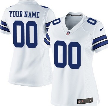 Womens Nike Dallas Cowboys Customized White Limited Jersey